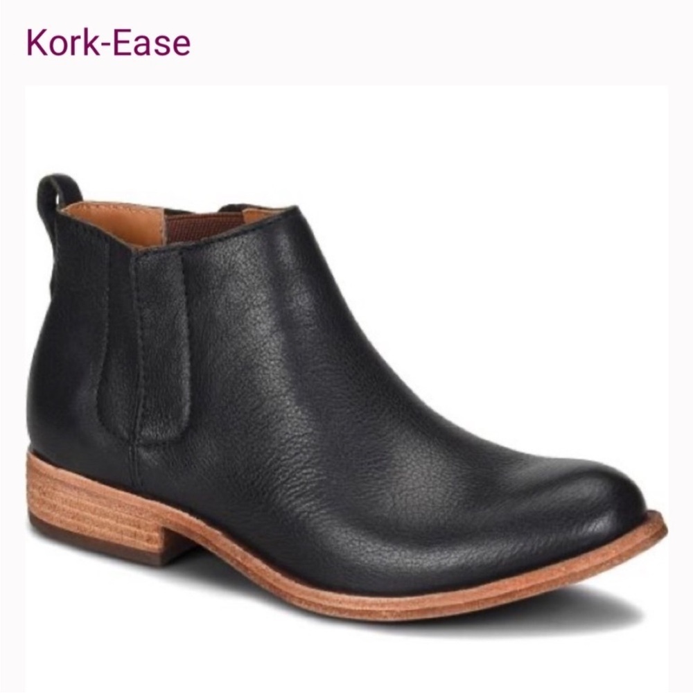 Kork Ease Velma Leather Bootie Size 6.5